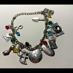 Silver charm bracelet #771 previously owned